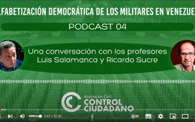 Control Ciudadano presenta su Podcast N° 4 de la serie: «Alfabetización democrática de los militares en Venezuela» ǁ Ricardo Sucre: El problema político actual de Venezuela se puede resolver sin el concurso de los militares