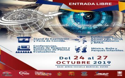 Realizarán rueda de negocios, conferencias y exhibiciones durante Expo Aérea Venezuela 2019