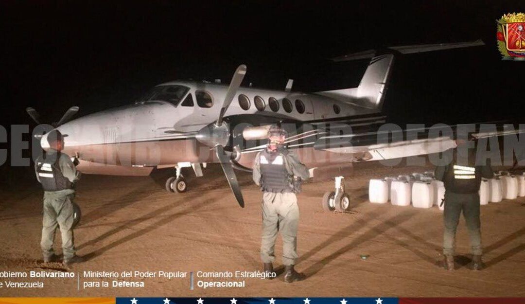 La Fanb neutralizó aeronave con cargamento de drogas a bordo que presuntamente provenía de Colombia