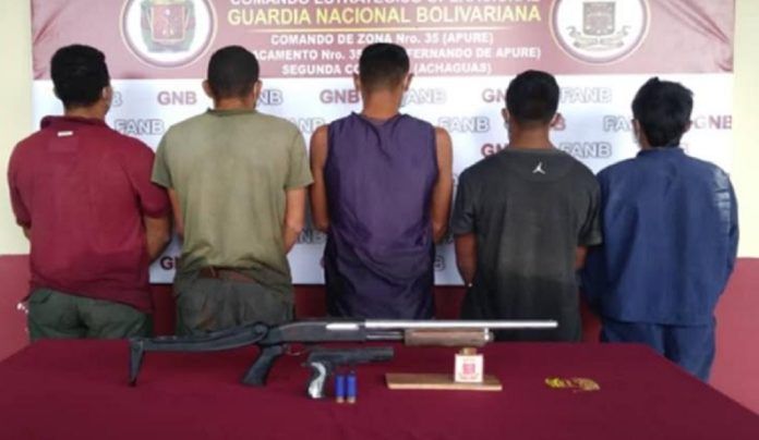 Apure | GNB desarticula tres bandas dedicadas al secuestro y contrabando
