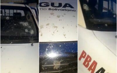 Hombres armados emboscaron un vehículo de la Policía de Aragua