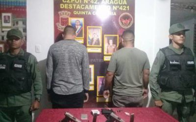 GNB aprehendió en Aragua a 14 sujetos incursos en diversos delitos