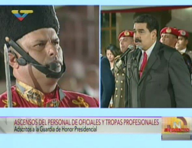 Presidente Maduro a Guardia de Honor: son la custodia del legado de los libertadores y de nuestro Comandante Chávez