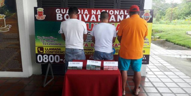 GNB incautó Bs 33 millones en billetes de alta denominación en Barinas