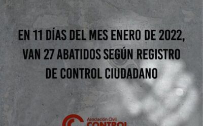 CIDH condena ejecuciones extrajudiciales de hombres jóvenes en situación de pobreza en Venezuela. Control Ciudanano habia emitido un alerta sobre la situación el 11 de enero