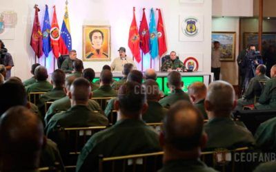 Maduro sostuvo reunión con el Estado Mayor Superior de la FANB