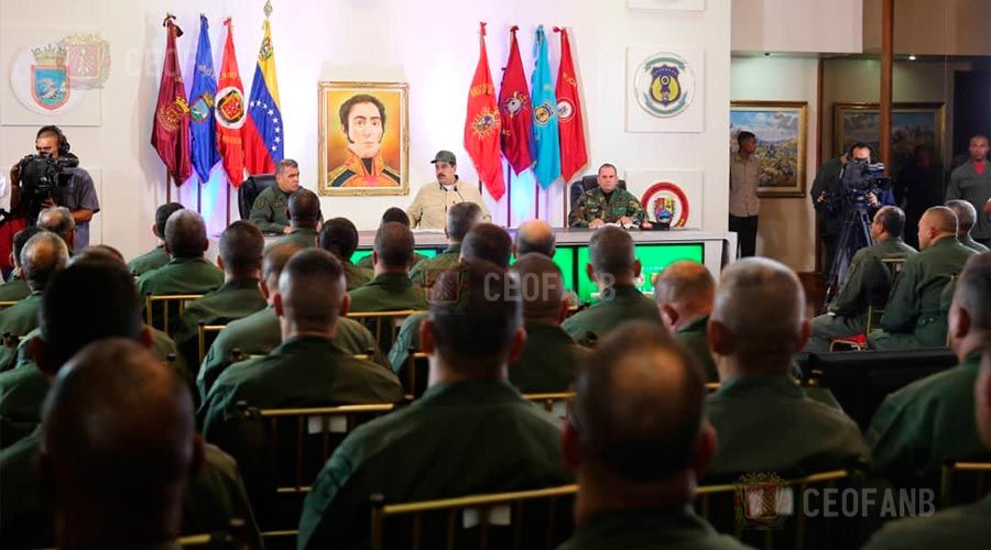 Maduro sostuvo reunión con el Estado Mayor Superior de la FANB