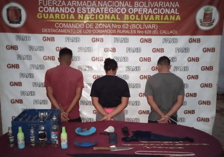 Bolívar: Fueron capturados por la GNB integrantes del G.E.D.O. «El Perú» por rapto y tratos crueles
