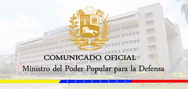 Comunicado oficial de la Fuerza Armada Nacional Bolivariana: FANB denuncia la violación del espacio aéreo venezolano