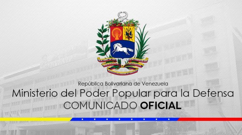 Comunicado de la Fuerza Armada Nacional Bolivariana: Cuatro militares muertos durante operación en estado Apure #20Sep