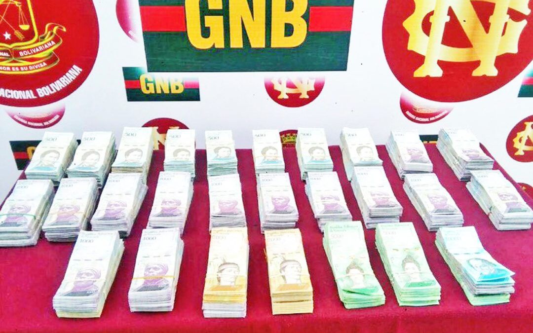 FANB incautó mas de 84 millones de bolívares del nuevo cono monetario este fin de semana