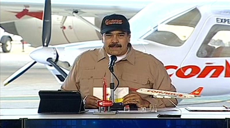 Maduro anunció creación de Centro Nacional de Mantenimiento Aeronáutico y de Empresa de Transporte de Carga