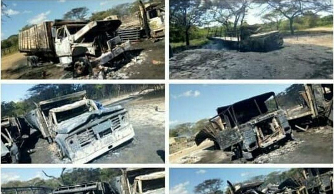 Tres muertos y 15 camiones quemados tras enfrentamiento en Paraguachón