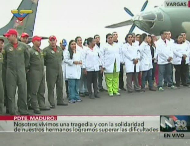 Venezuela envió cuarto contingente humanitario a Ecuador, que incluye a miembros de la FANB