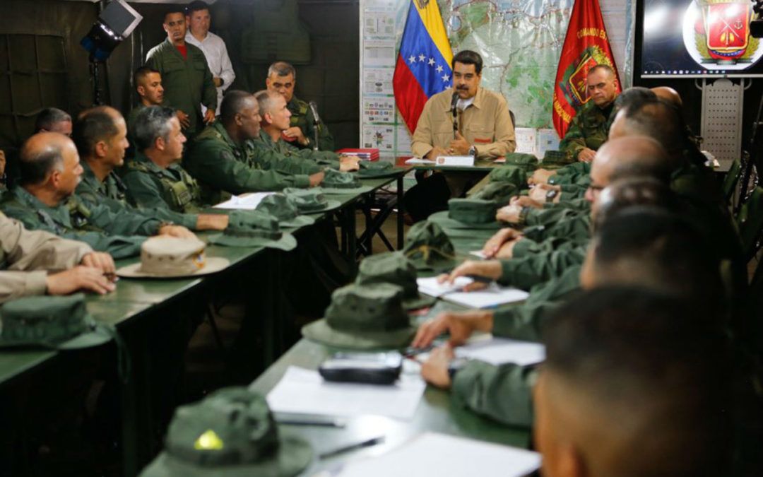 Maduro sostuvo reunión con comandantes del Sistema Defensivo Territorial