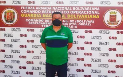 Bolívar: La GNB detuvo a solicitado por la presunta sustracción de armamento de la Fanb