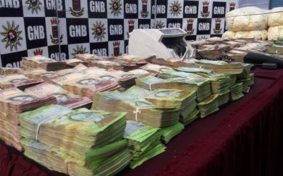 GNB incautó altas sumas de dinero en efectivo en varias entidades del país