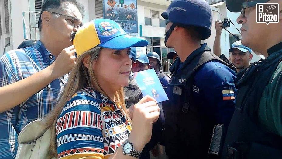 Diputada María Matínez denunció que fue agredida por un GNB durante protesta
