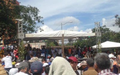 Feligreses sacaron a la GNB de la peregrinación de la Divina Pastora