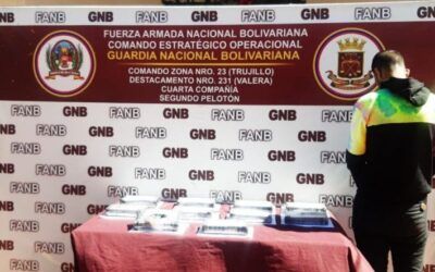 GNB detuvo a hombre con diez panelas de presunta droga en Trujillo