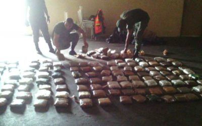 Comando Nacional Antidrogas de la GNB incauta 115 kilos de cocaína