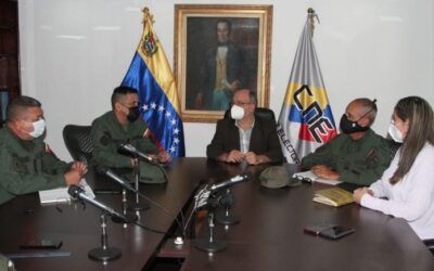 CNE y Ceofanb analizan estrategias para garantizar seguridad en las elecciones del 21N