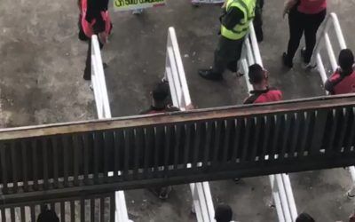 GNB revisó carteles de venezolanos en estadio Pueblo Nuevo