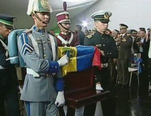 Fabricio Ojeda ingresó con honores militares al Panteón de la Patria