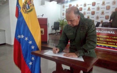 Efectivos del Ceofanb firman juramento de lealtad al presidente Maduro