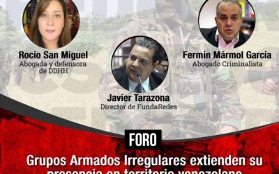 Analizarán presencia de grupos armados irregulares en Venezuela durante foro organizado por FundaRedes