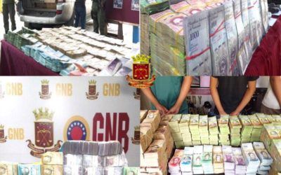 Guardia Nacional Bolivariana ha retenido más de Bs. 4 millardos en los últimos tres meses en el país