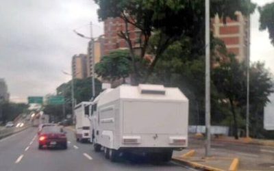 GNB tomó la avenida Libertador en tanquetas