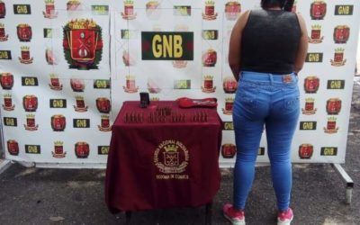 GNB capturó a mujer con 122 municiones de guerra en el Sur del Lago