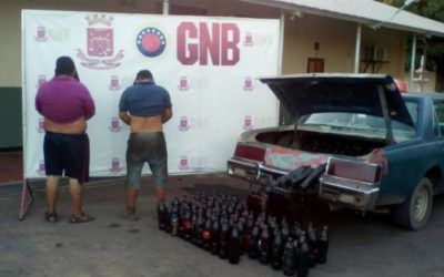GNB detuvo a dos hombres por robar crudo y venderlo como aceite de motor en Zulia