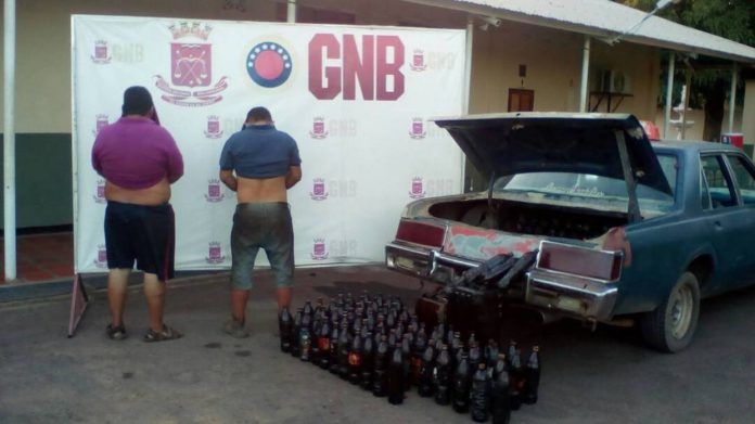 GNB detuvo a dos hombres por robar crudo y venderlo como aceite de motor en Zulia
