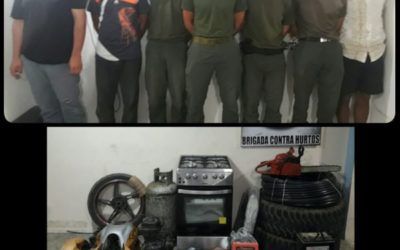 Detenidos cinco GNB por robo a finca