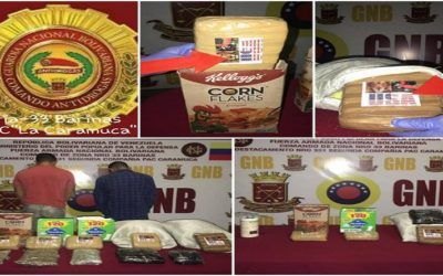 GNB incautó más de 166 kilos de drogas en Zulia, Guárico y Barinas