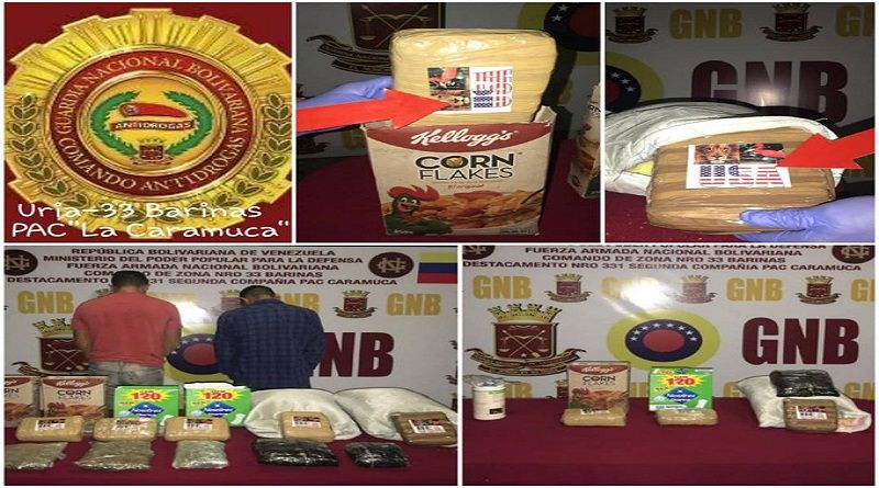 GNB incautó más de 166 kilos de drogas en Zulia, Guárico y Barinas
