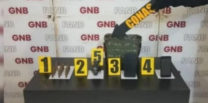 GNB capturó a tres hombres con municiones y una granada