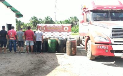 GNB desmantela depósito clandestino con 4.830 litros de gasolina en Santa Elena de Uairén