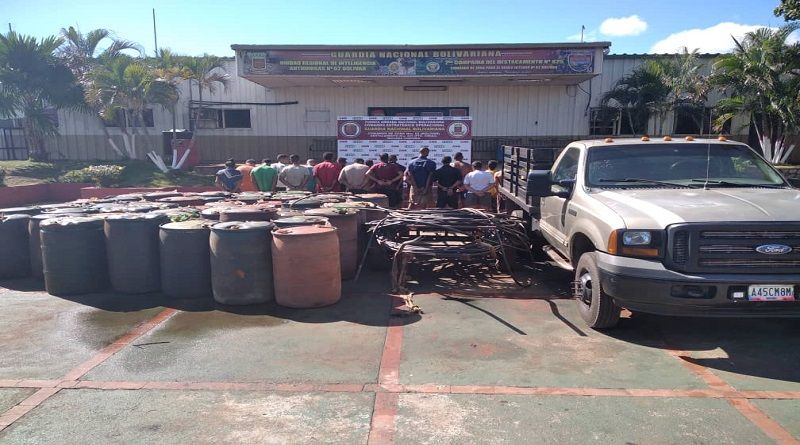 GNB desarticula banda delictiva que robaba combustible en tuberías de la Planta SISOR en el estado Bolívar