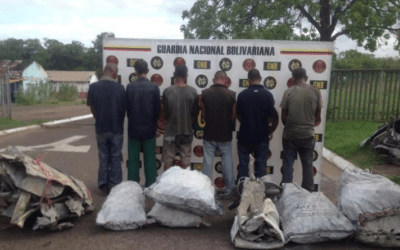 GNB Bolívar captura a seis sujetos en hurto de material estratégico