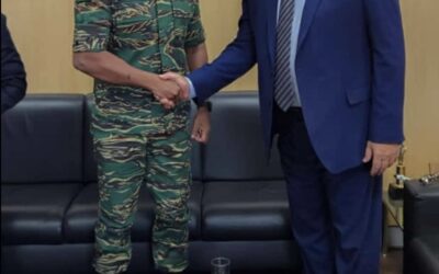 El jefe del Estado Mayor de las Fuerzas de Defensa de Guyana, brigadier Omar Khan visita el Ministerio de Defensa de Brasil
