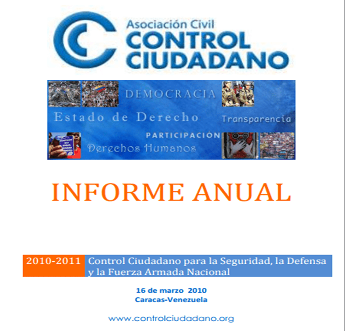 Informe anual 2010 de Control Ciudadano