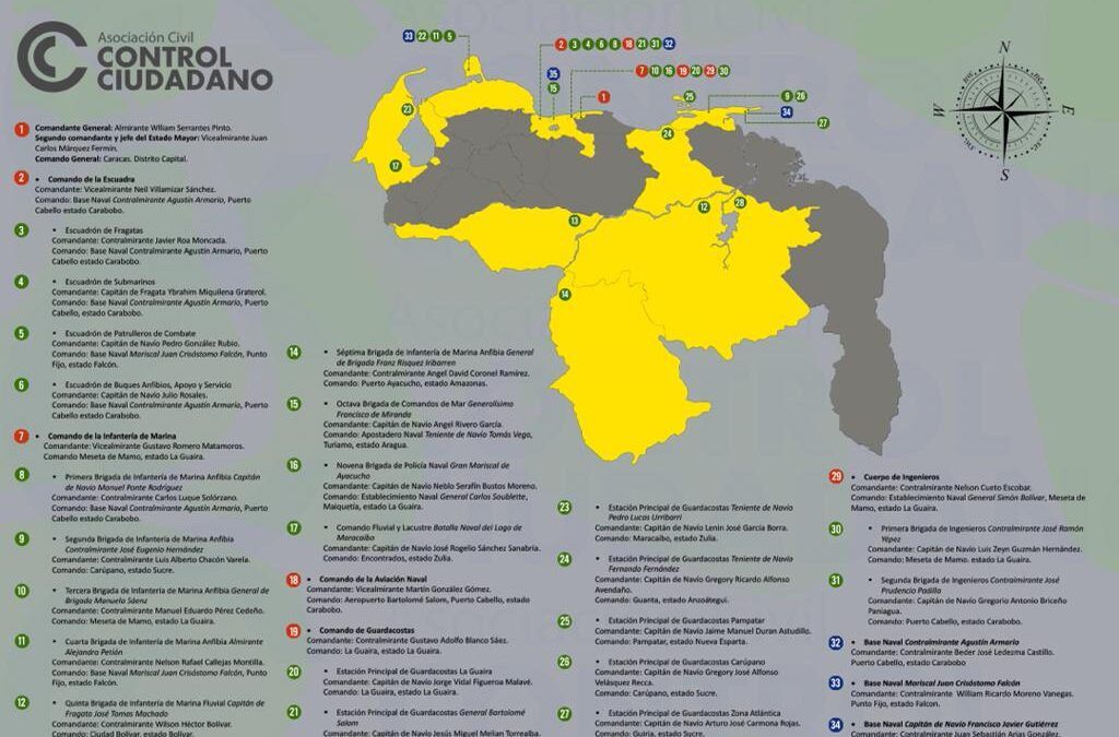 Control Ciudadano presenta nueva Infografia: Armada Bolivariana: Grandes comandos y unidades