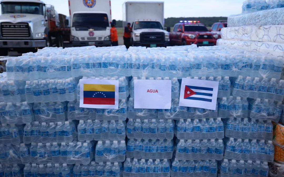 Venezuela envió avión de la FANB con 10 toneladas de insumos a Cuba tras paso del huracán Irma