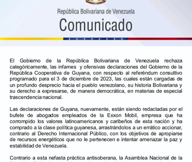 Los peligros de una escalada del conflicto entre Venezuela y Guyana aumentan a esta hora 