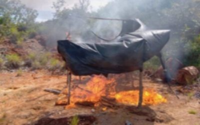 GNB desmanteló un campamento de minería ilegal en Guri