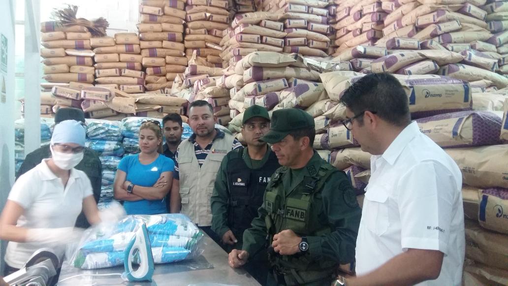 Representantes de la Misión Abastecimiento Soberano y efectivos de la FANB supervisaron en Mérida procesamiento de leche en polvo