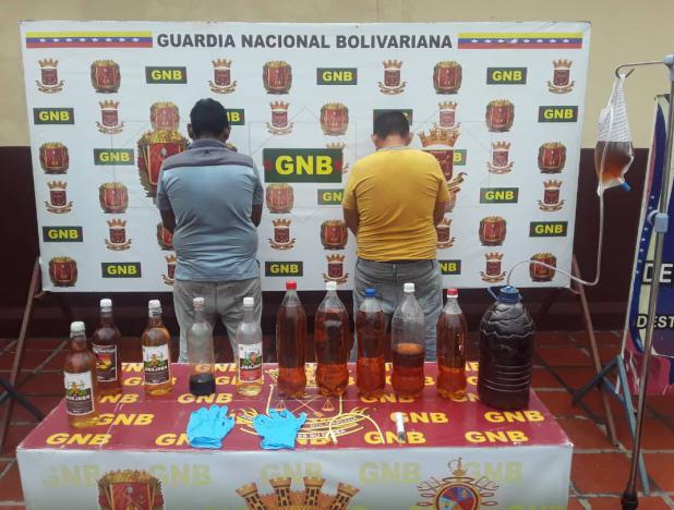 FANB/GNB desmantela red de licores adulterados en el centro